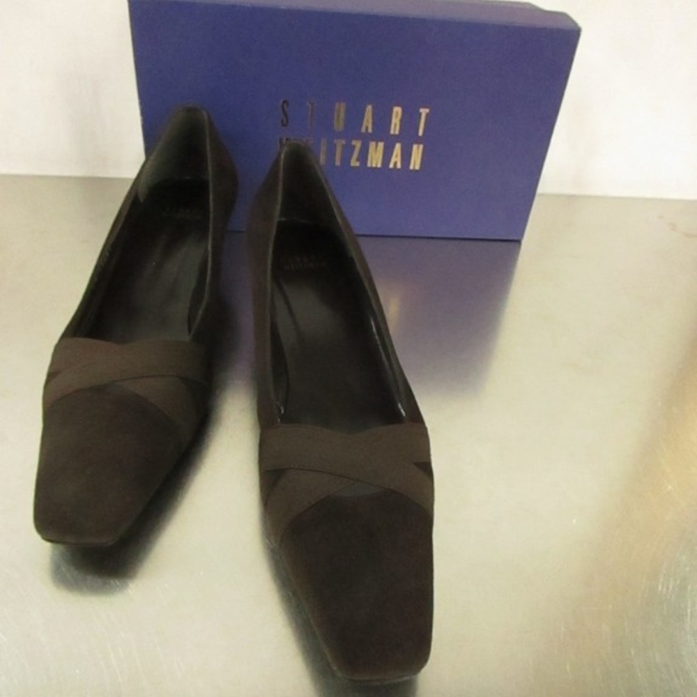 STUART WEITZMAN (SHOEPHORIA) - BROWN COLA SUEDE